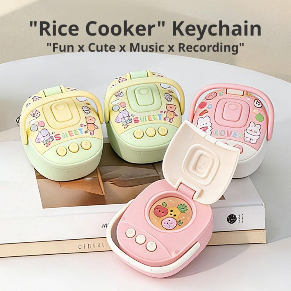 Kitchen Appliances For Gift - Cute Mini Rice Cooker Keychain, Cartoon