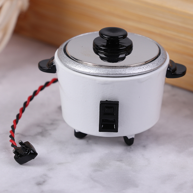 Kitchen Appliances For Gift - 1/12 Scale Dollhouse Miniature Rice Cooker