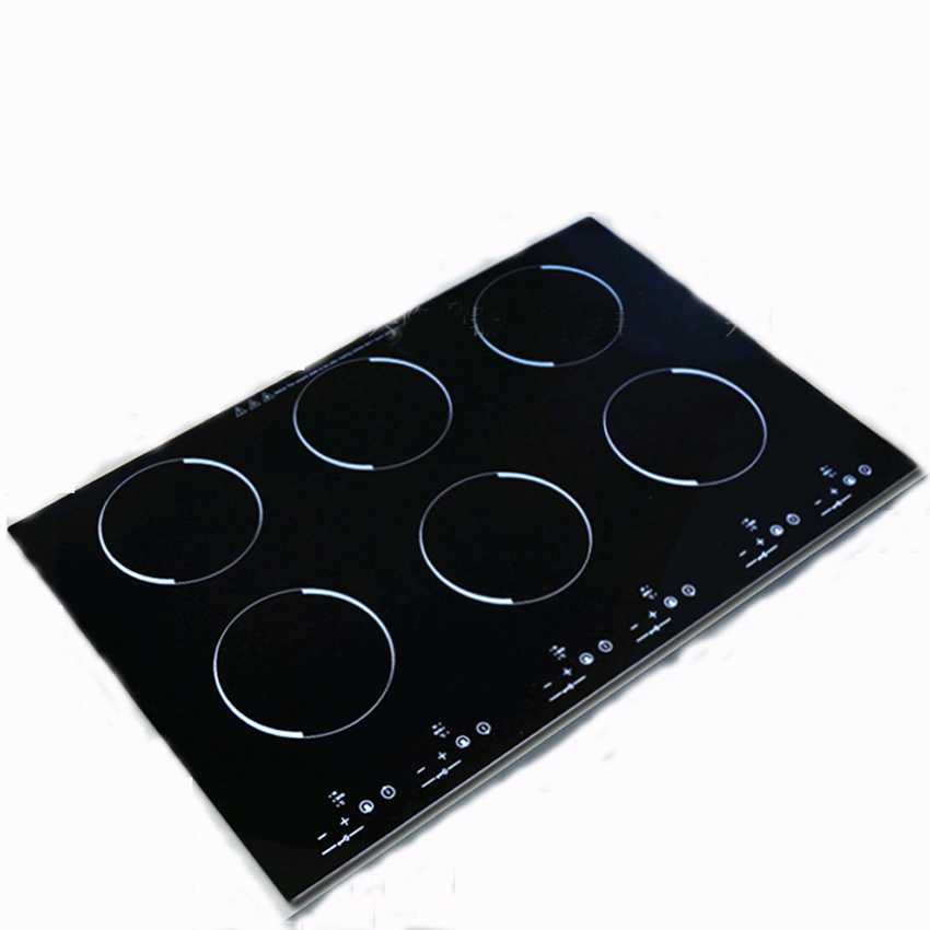Kitchen Appliances Price - Glass Electric Cooktop 6 Burner Vertical
