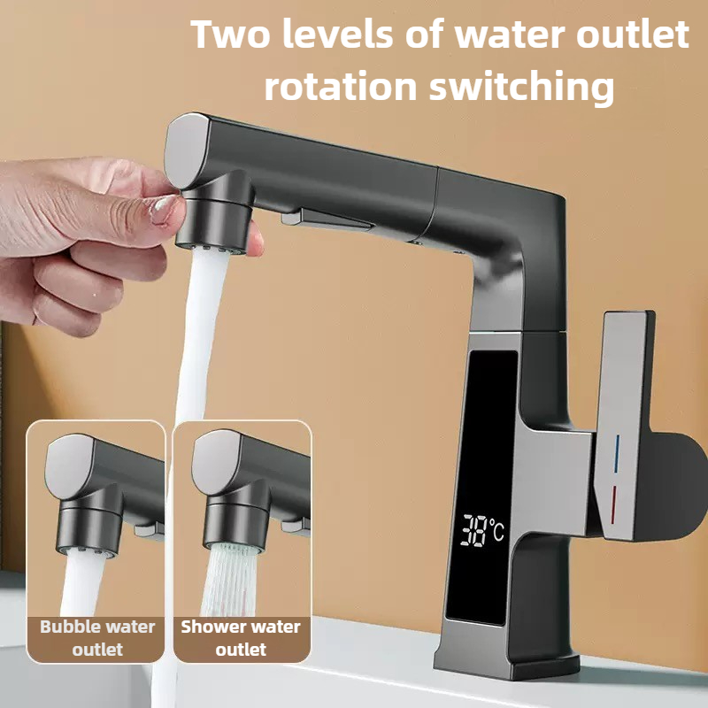 Kitchen Appliances Germany - Digital Display Pulling Faucet Intelligent Temperature