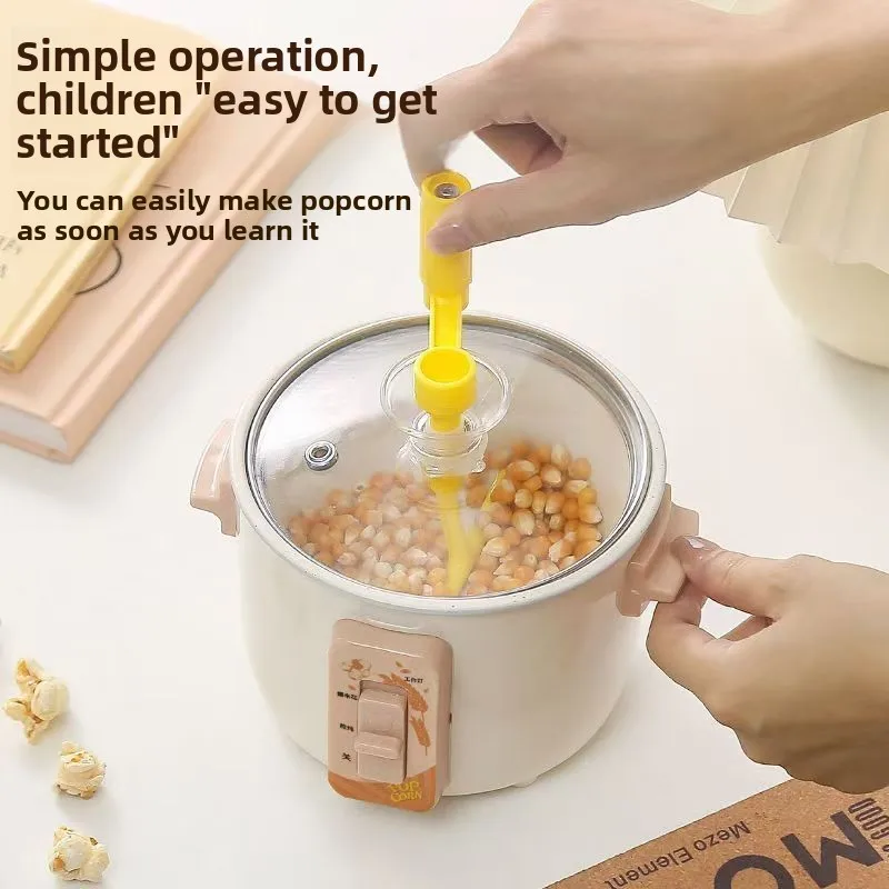 Kitchen Appliances For Gift - DIY Mini Kitchen Hand-crank Popcorn Machine,