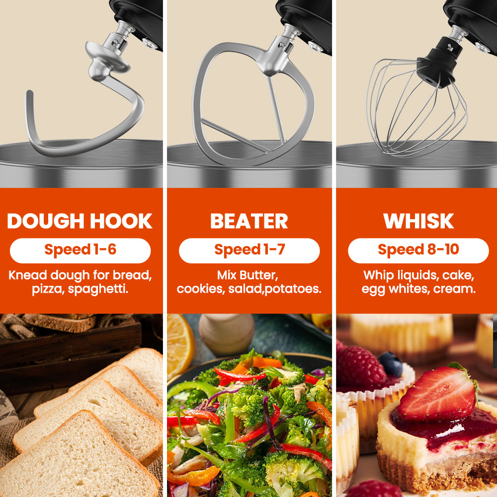 5L Stand Mixer, 1500W Electric - đánh giá và giá Stand Mixer Bowl
