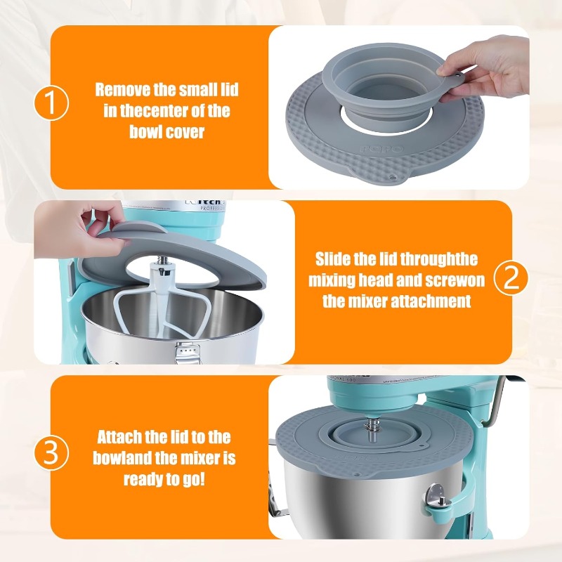 Silicone Mixer Bowl Cover Comp - đánh giá và giá Stand Mixer Bowl