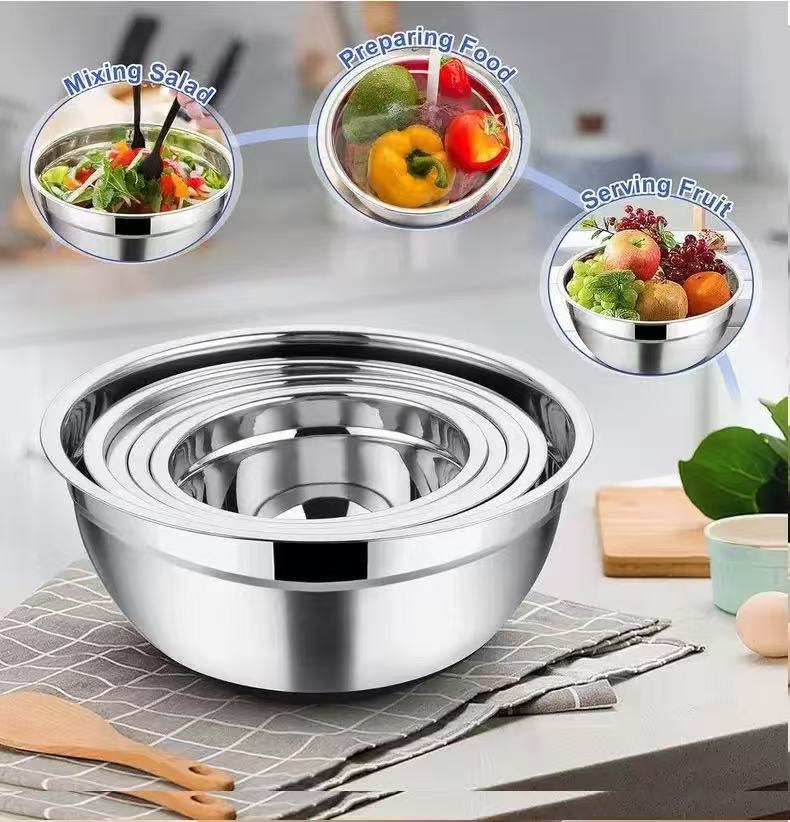 Thickened Stainless Steel Mixi - đánh giá và giá Stand Mixer Bowl
