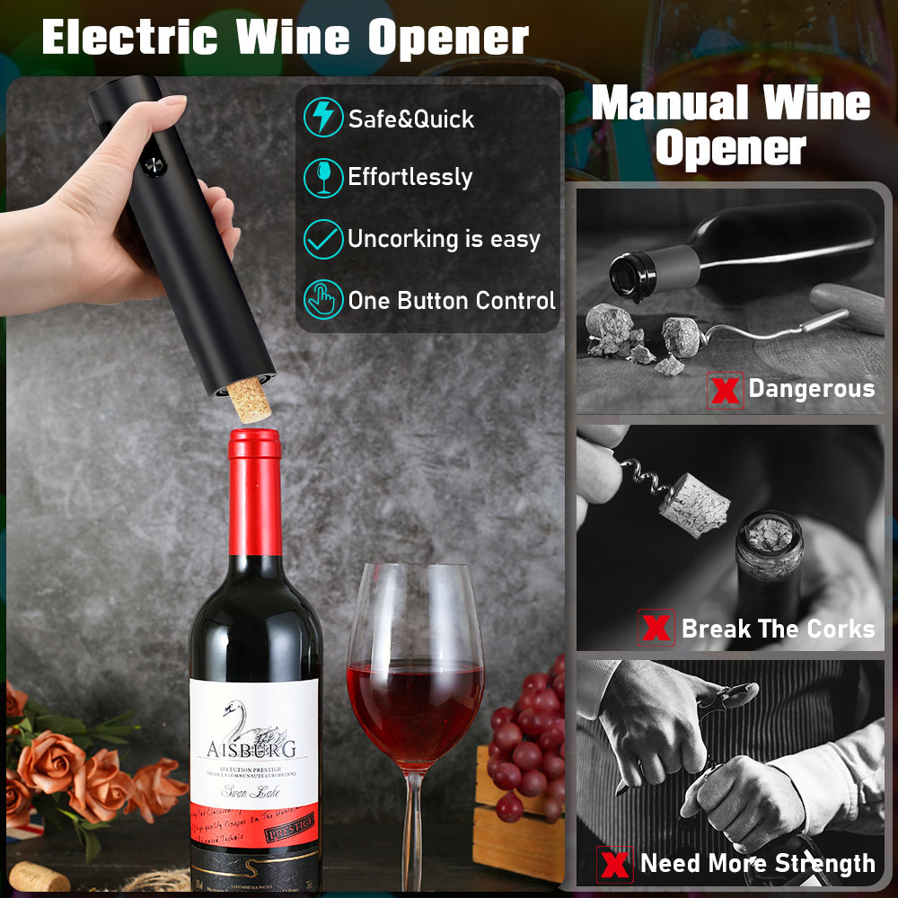 Automatic Wine Opener Set Reus - đánh giá và giá Wine Opener Electric