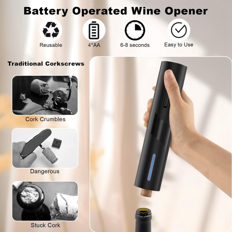 [NEW!N92R】 Portable Automatic  - đánh giá và giá Wine Opener Electric