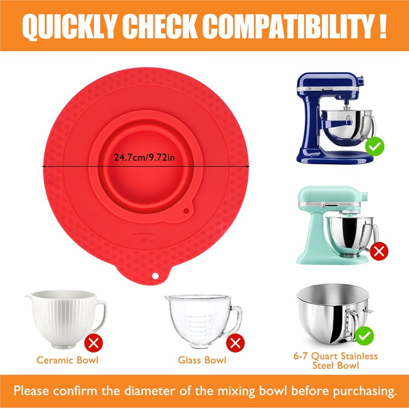 AD24 Silicone Mixer Bowl Cover - đánh giá và giá Stand Mixer Bowl