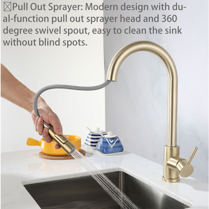 Brushed Gold Touch Kitchen Fau - đánh giá và giá Kitchen Appliances Germany