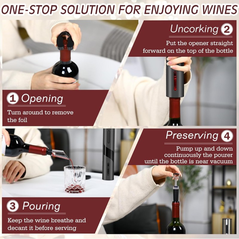 Rechargeable Multifunction Ele - đánh giá và giá Wine Opener Electric
