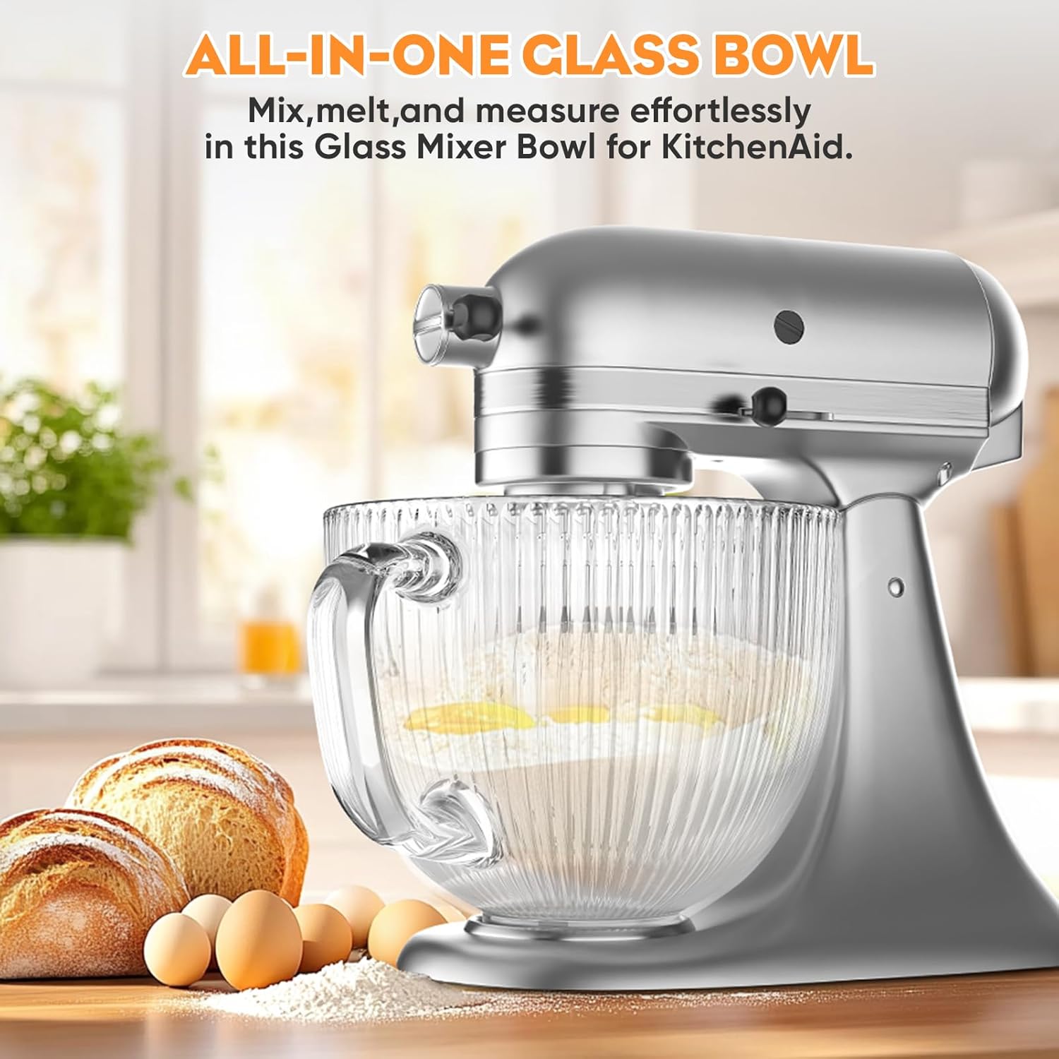 GVODE Glass Bowl for Kitchenai - đánh giá và giá Stand Mixer Bowl