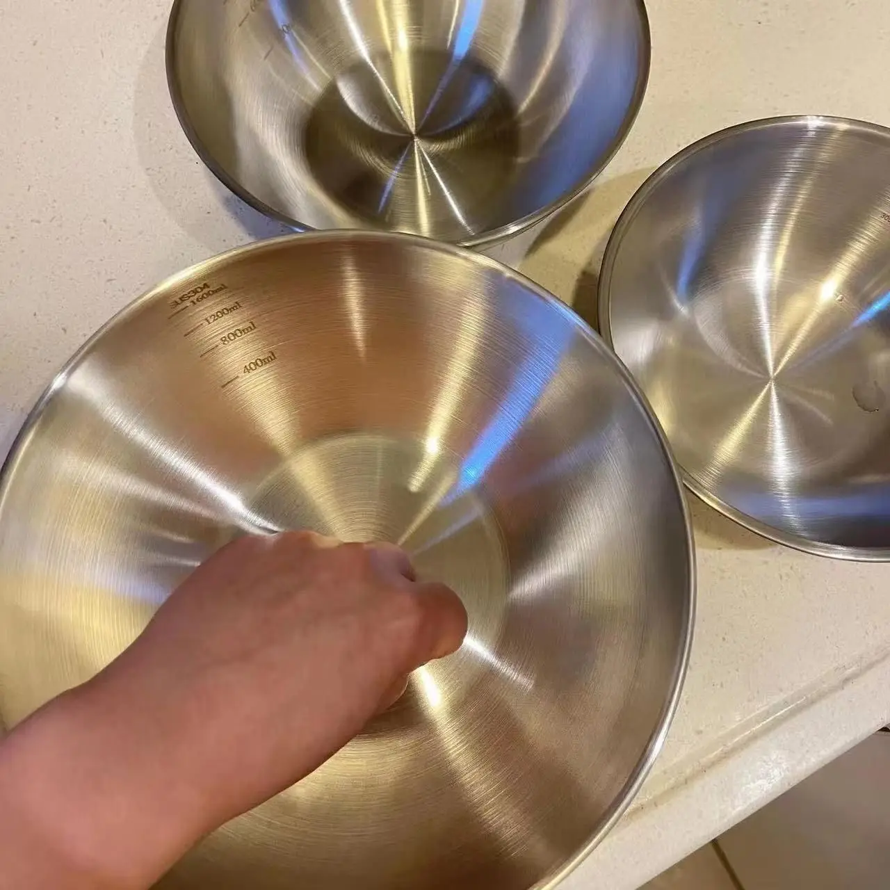 1-3 Stainless Steel Bowl Set w - đánh giá và giá Stand Mixer Bowl