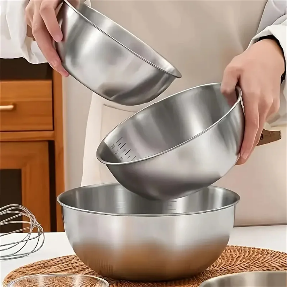 1-3 Stainless Steel Bowl Set w - đánh giá và giá Stand Mixer Bowl