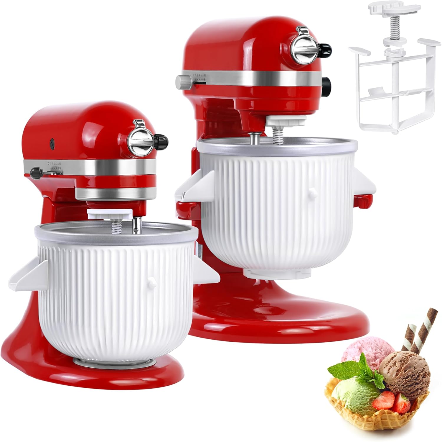Ice Cream Maker Attachment for - đánh giá và giá Stand Mixer Bowl